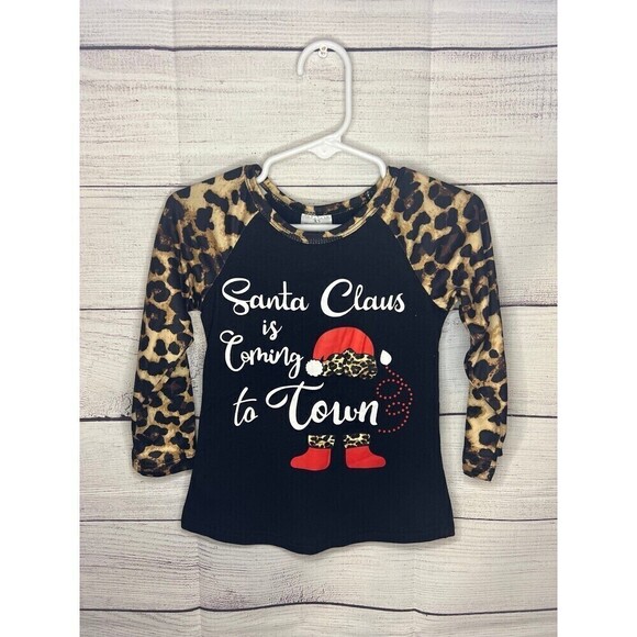 santa top (2t) GREAT USED CONDITION 🎅 - Picture 1 of 2